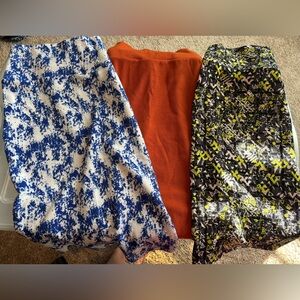Bundle of 3 Lularoe Cassie skirts- each size XL